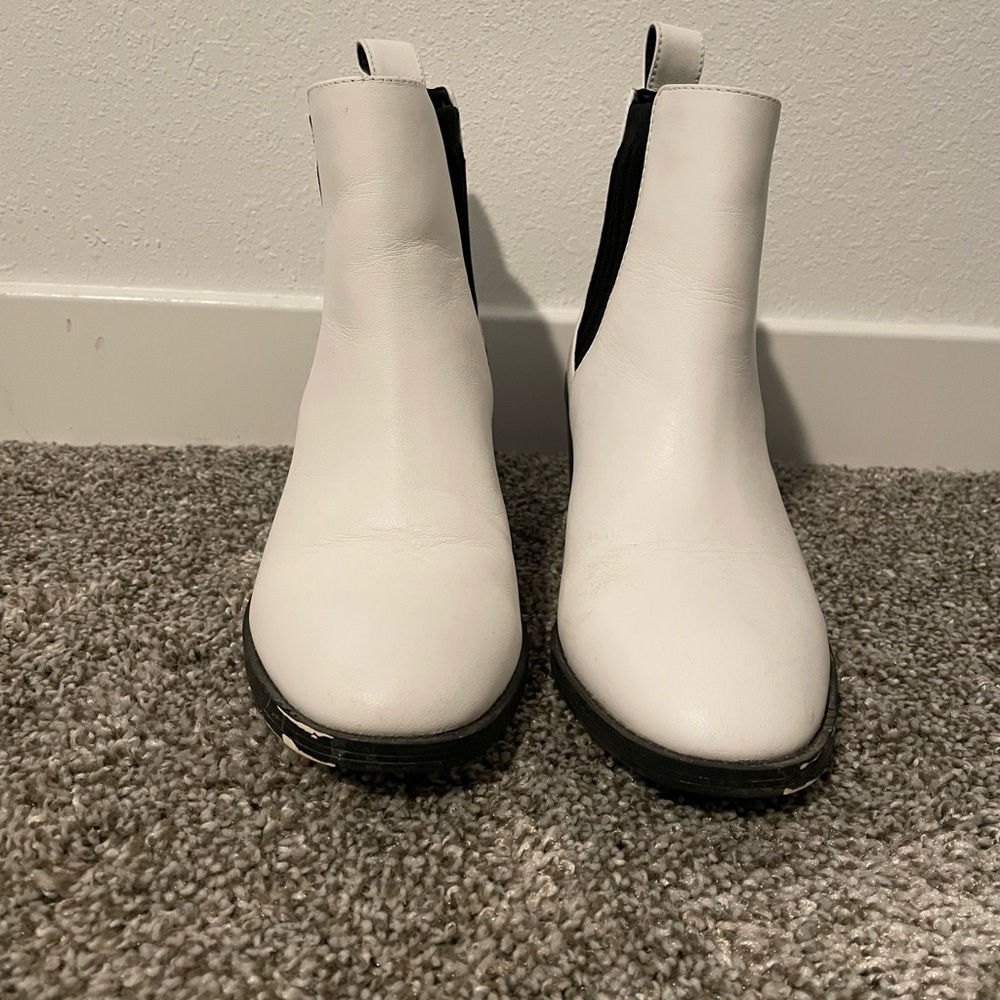 Clavin Klein White Boots